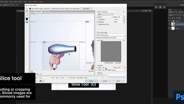 Slice Tool - How to Use the Slice Tool in Photoshop CC #Photoshoptutorial #Beginner смотреть онлайн
