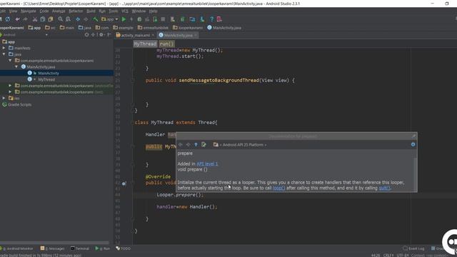 23 Looper ve Workere Veri Gönderme | Android Broadcast Receiver ve Service смотреть онлайн