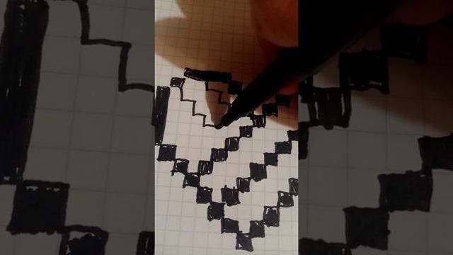 рисуем по клеточкам сердечко Likee смотреть онлайн