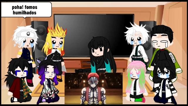 Hashiras react A PIOR REUNIÃO DE KIMETSU (PARÓDIA) ?❤️ смотреть онлайн