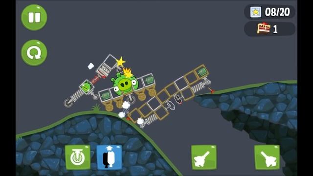 Bad Piggies Bridge Over the River Pork! смотреть онлайн