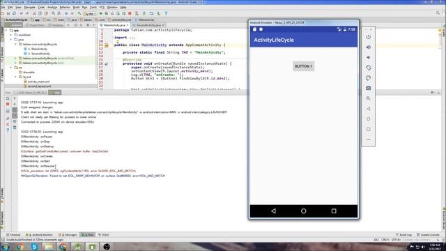 Android Beginner Tutorial #15 - Android Activity Lifecycle [What it is and what you need to know] смотреть онлайн