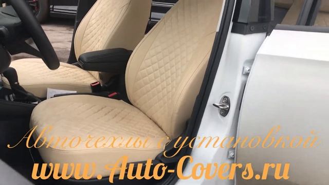 Чехлы на Фольксваген Поло Лифтбек 2020 из Экокожи и Алькантары. Установка авточехлов в Москве. смотреть онлайн