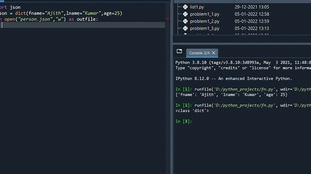 How To Save and Retrieve Python Dictionary Object in File Using JSON dump() and load() смотреть онлайн