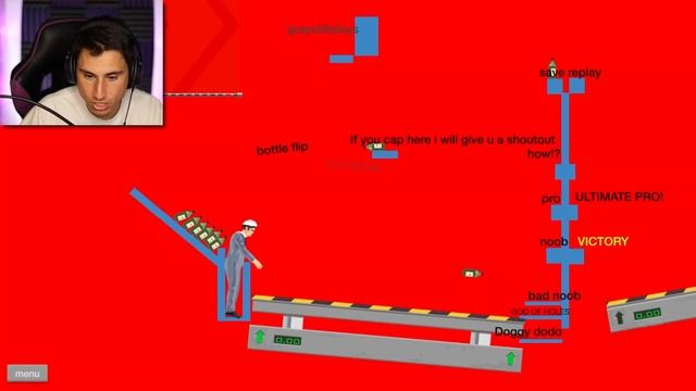 NEW TFG BOTTLE FLIP LEVEL! | Happy Wheels смотреть онлайн
