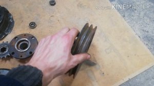 Сцеплением Ваз на минитрактор-переломку!№8!Размер Вала в конце!