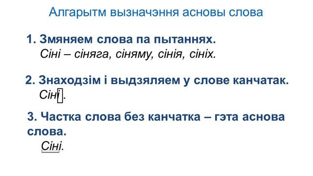 Тэма 5. Склад слова. Аснова слова смотреть онлайн