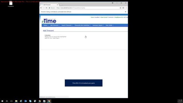ATR eTime Script (Python and Selenium) смотреть онлайн