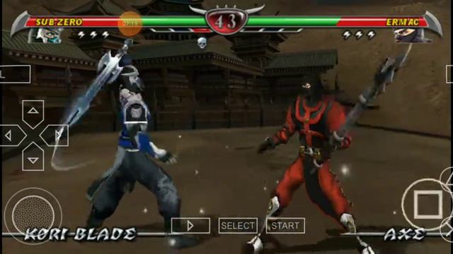 Jogando Mortal Kombat unchained!! PSP смотреть онлайн