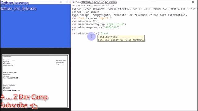 ۳-آموزش tkinter در پایتون-معرفی و ساخت ویجیت Tkinter in python-Label widget ----- Label смотреть онлайн