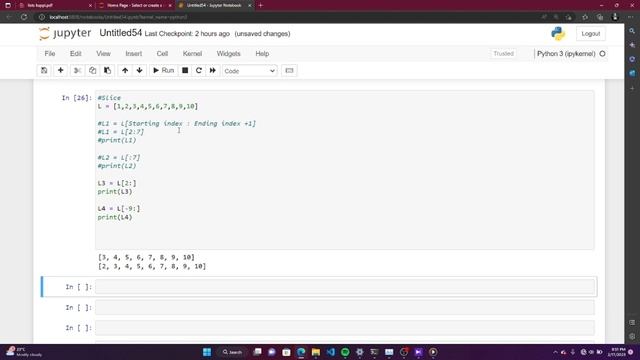 Lists part 3 | Slicing Lists | List operations(Concatenation & Repetition) | Len() function смотреть онлайн