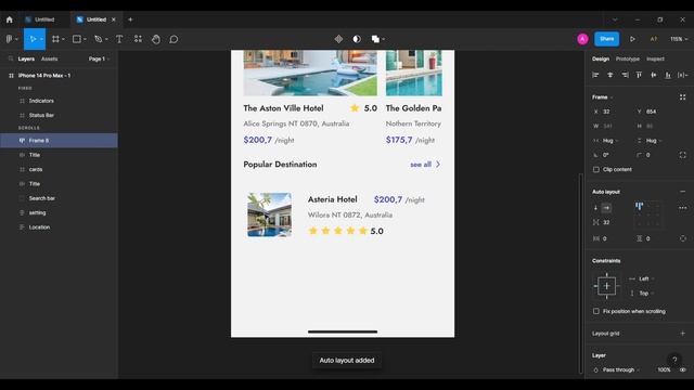 Hotel Booking App UI/UX Design Tutorial in Figma смотреть онлайн
