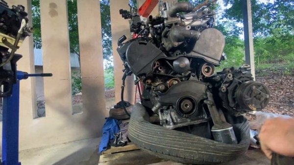 Mitsubishi Delica 3.8 Engine Swap / 6G75 Conversion. Part 3 :Engine comparison and component swap