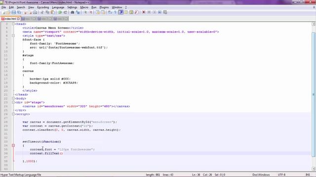 Font Awesome With HTML5 Canvas (HD) смотреть онлайн