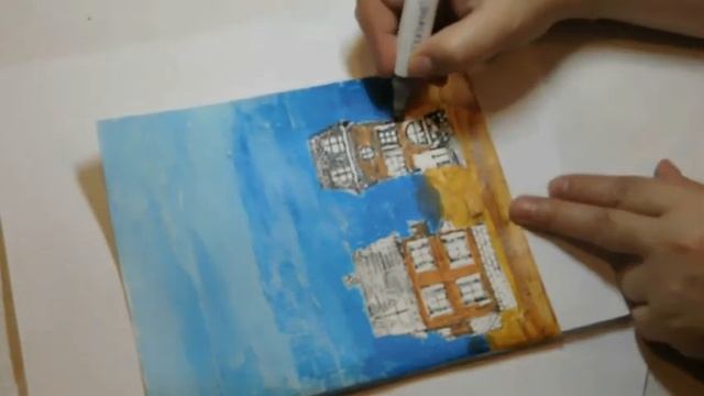 DIY Снова в школу . Украшаем тетрадь Mixed media Обложки для тетрадей смотреть онлайн