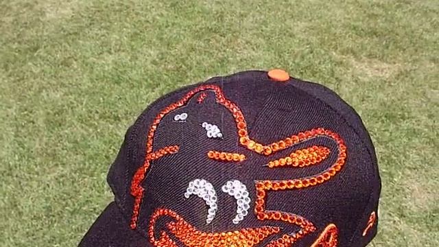 BALTIMORE ORIOLES NEW ERA FITTED WITH SWAROVSKI CRYSTALS