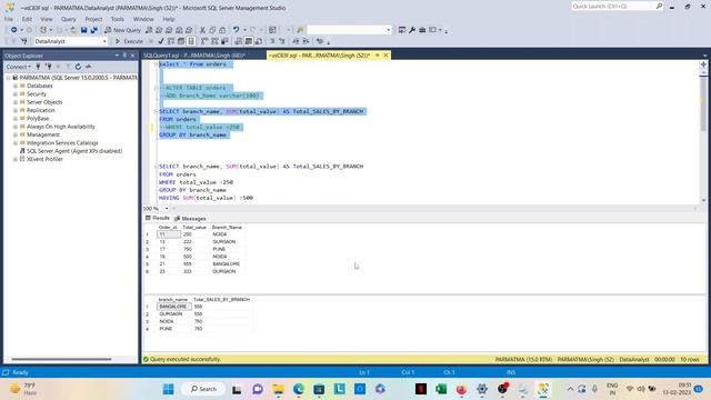SQL WHERE vs GROUP By SQL Sever, with example and explanation смотреть онлайн