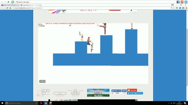 I GOT CRUSHED!!! | Happy Wheels Episode 1
