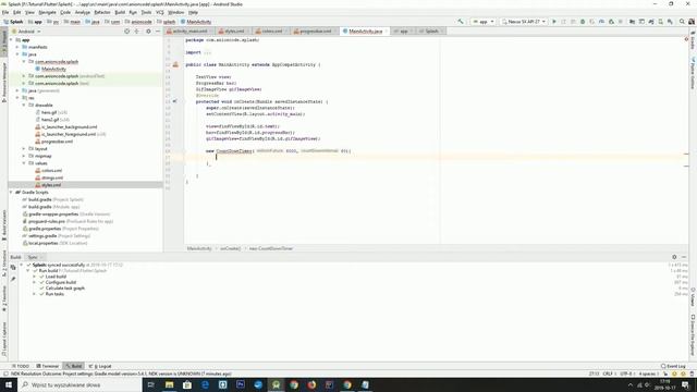 Android Studio-#Tip6 Splash Screen Loading TextView animation ,GIF image /Example Source Code смотреть онлайн