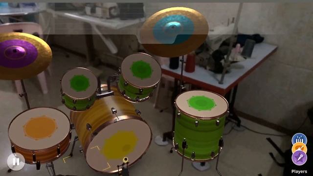 WeDrum AR Playing AR Games with new iOS 11 AR GAME PLAY HD смотреть онлайн