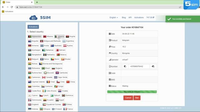 Как повторно принять смс на виртуальный номер? смотреть онлайн