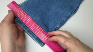 2 способа, как за 1 минуту укоротить джинсы без машинки