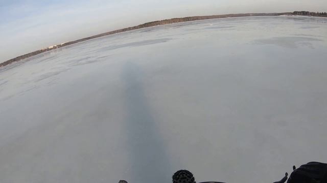 Экстремальная поездка по озеру Сенеж.18 марта 2019 года. смотреть онлайн