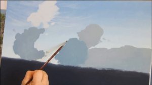 Как нарисовать облака, живопись маслом, мастеркласс.