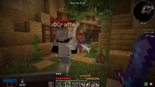 Setting Up Base with xB! - HermitCraft Vault Hunters - E02 смотреть онлайн