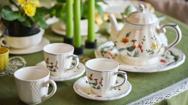 Весенняя Пасхальная сервировка французской посудой GIEN в бутике Монпансье в Тюмени смотреть онлайн