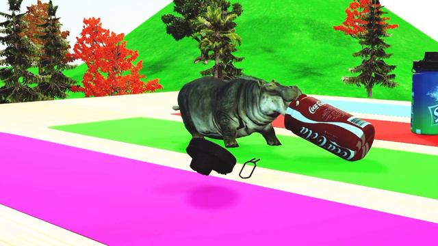 paint animals gorilla elephant cow lion tiger brown bear fountain crossing animal cartoon game смотреть онлайн