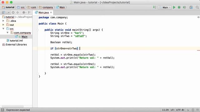 Java Tutorial for Beginners - Learn Java - #40 - equals() Method смотреть онлайн