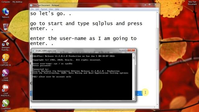 A easy method to unlock any user in Oracle 10g, 11g смотреть онлайн