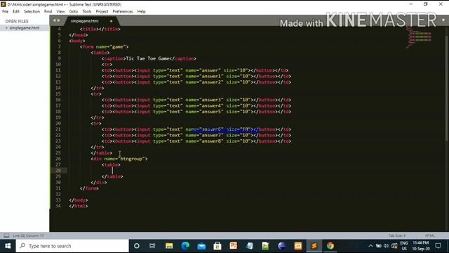 Creating a simple Tic Tac Toe game by using html and css. смотреть онлайн