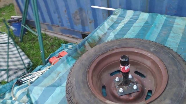 Изготовление и установка ступиц под Жигулевские колеса на мотоблок Нева МБ 23 Yamaha своими руками смотреть онлайн