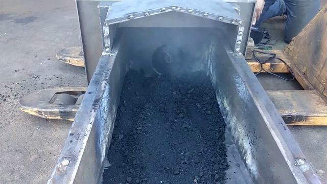Испытания пиролизного угля в пеллетной горелке Пиролиз Мастер [часть 3] смотреть онлайн