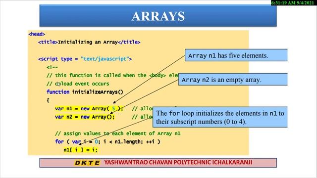 CSS | Array - declaring an Array, Initializing an Array, defining an array elements | In Marathi смотреть онлайн