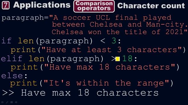 Applications of comparison operators to check the comparison of characters - Python by #Moein смотреть онлайн