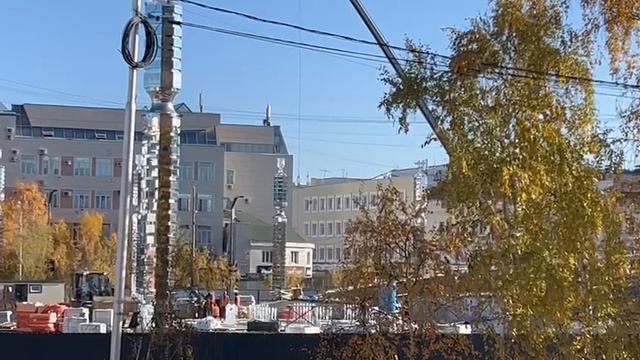 Тестовый запуск фонтана на площади Ленина в Якутске смотреть онлайн