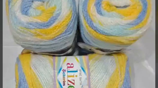 Bebe Batik Multi Color ? Acrylic Yarn.