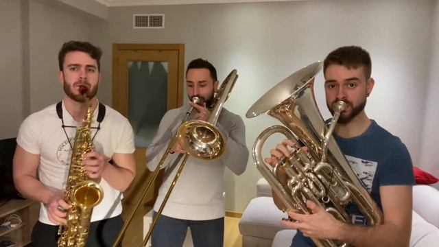 Dance Monkey Cover - sax, trombone & euphonium #YOMEQUEDOENCASA смотреть онлайн