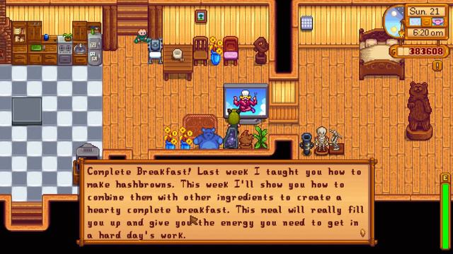 How to learn Complete Breakfast recipe - Stardew Valley смотреть онлайн