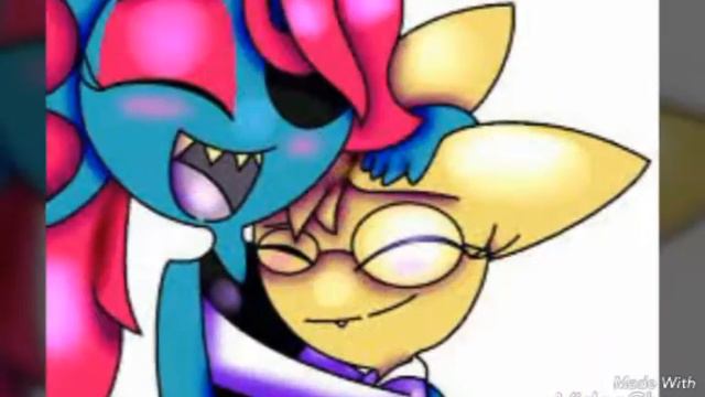 Andyne X Alphys (Undertale) (Song:FISHY LOVE)