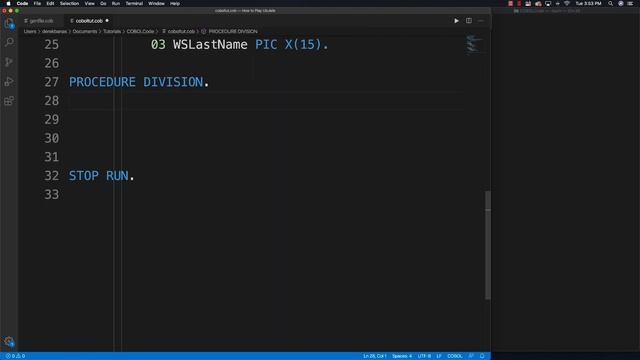 COBOL Tutorial : Learn COBOL in One Video смотреть онлайн