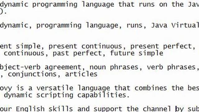 Groovy is a dynamic programming language that runs on the Java Virtual Machine (JVM). смотреть онлайн