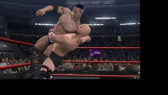 WWE Smackdown vs Raw 2008 Steve Austin vs The Rock смотреть онлайн