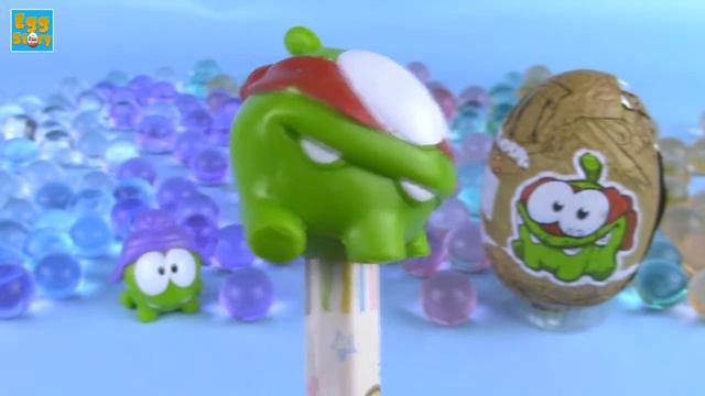 3 Surprise Eggs! Kinder SURPRISE With Cut The Rope! Toys For Kids!