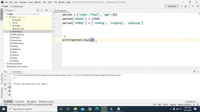 #14 - Dictionaries and it's built-in functions in Python смотреть онлайн