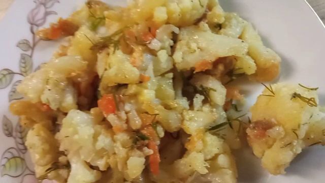 Вегетарианское блюдо, цветная капуста. #йога #рецепты #вегетарианство смотреть онлайн