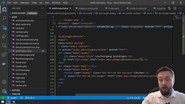 Kategorie löschen mit Löschbestätigung im Bootstrap Modal - PHP Online Shop Tutorial | Part 53 смотреть онлайн
